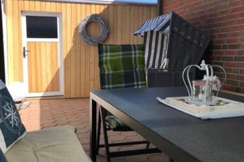 Borkum Ferienwohnung Ankerplatz - Terrasse
