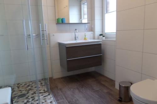 Borkum Ferienwohnung Kleine Möwe - Modernes Duschbad