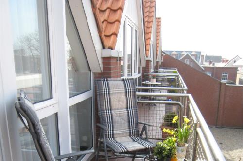 Borkum Ferienwohnung Scholle, Mövennest II - Balkon