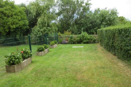 Borkum Ferienwohnung Schwanette - Garten
