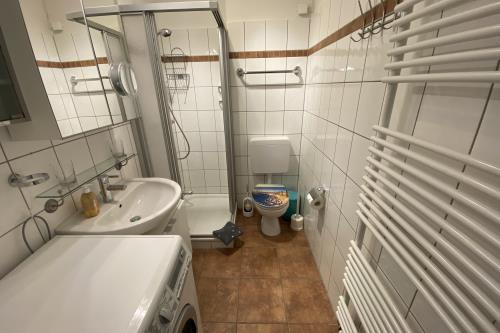 Borkum Ferienwohnung Schwanette - Modernes Duschbad