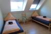 Borkum Ferienwohnung Seebrise - Schlafzimmer mit zwei Einzelbetten