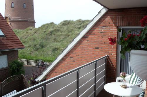 Borkum Ferienwohnung Haus Ebeling / Wohnung Seehundsbank - Balkon/Aussicht