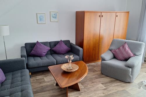 Borkum Ferienwohnung Haus Ebeling / Wohnung Seehundsbank - Wohnraum