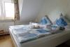 Borkum Ferienwohnung Kleiner Zander - Schlafzimmer mit Doppelbett