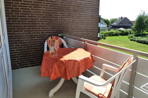Borkum Ferienwohnung Strandliebe Borkum - Balkon