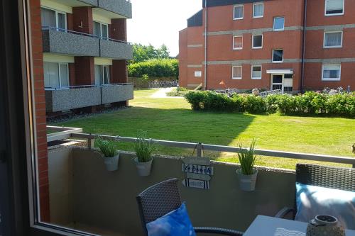 Borkum Ferienwohnung Ahoi - Balkon