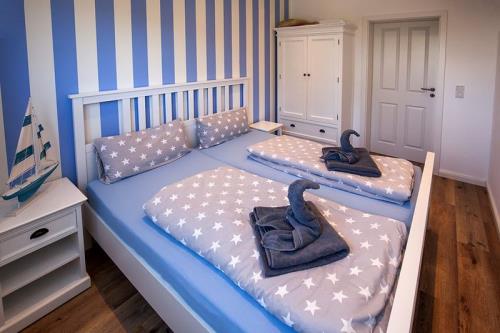 Borkum Ferienwohnung Nordseetraum - Schlafzimmer 1