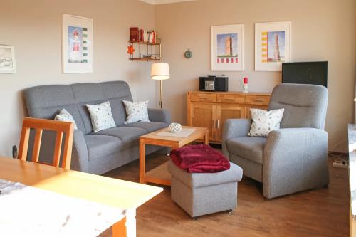 Borkum Haus Donat - Ferienwohnung Arndt - ID 11019 - Wohnung Arndt, Wohnzimmer